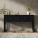 Geometric Carved Console Table With 3 Soft Close Drawers