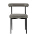 Veronica Shannon -Round Glass Dining Table Set - Matte Black Legs