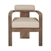 Relic - Outdoor Patio Dining Chair - Weathered Eucalyptus / Taupe