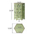 Galore - Side Table With Sunburst Cut Out Design