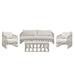 Breeze - Powder Coated Metal Outdoor Conversation Set With Cushions