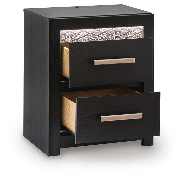 Shoralli - Two Drawer Night Stand - Black
