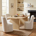 Dining Table Set With 4 Upholstered Dining Chairs