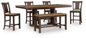 Rylandeen - Counter Height Extension Dining Table Set