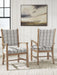 Ridgester - Dining Upholstered Arm Chair (Set of 2) - Light Brown