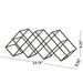 Modern Industrial Tabletop Wine Rack With 7 Bottle Holders - Black