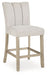 Larawyn - Upholstered Barstool (Set of 2) - Bisque