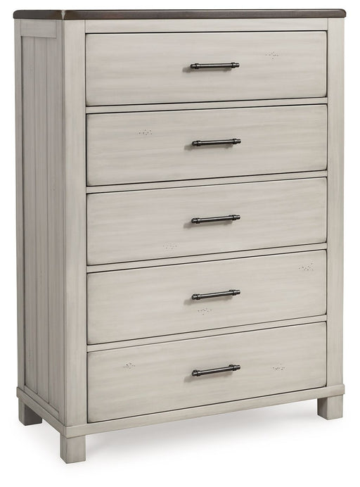Darborn - Gray / Brown - Five Drawer Chest Sacramento Furniture Store Furniture store in Sacramento