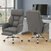 Office Chair With Adjustable Height, Armrests, Ergonomic Design - Dark Gray