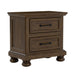 2 Drawer Nightstand With USB Charging Station