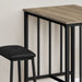 3 Pieces Dining Set, Counter Height, Rectangular, Small, Contemporary & Modern