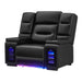 Sinai - Power Recliner With Dual Adjustment - Black