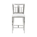 Celina - Counter Height Open Back Metal Barstool With Faux Leather Seat - White