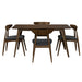 5 Piece Dining Set With Ergonomic Chairs