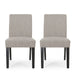 Contemporary Dining Chair With Upholstered Seating And Tapered Legs