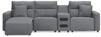 Modmax II - Reclining Sectional - Salt And Pepper