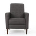 Macedonia - Button Tufted Fabric Recliner - Slate