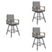 Crown - Outdoor Patio Swivel Bar Stool Set