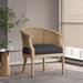 Curved Backrest Accent Chair