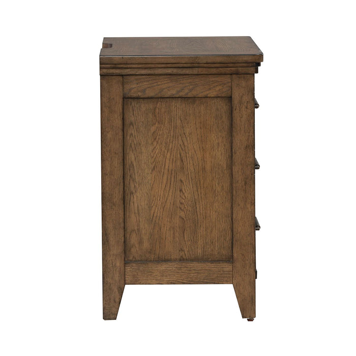Carolina Park - Nightstand With Charging Station - Brown