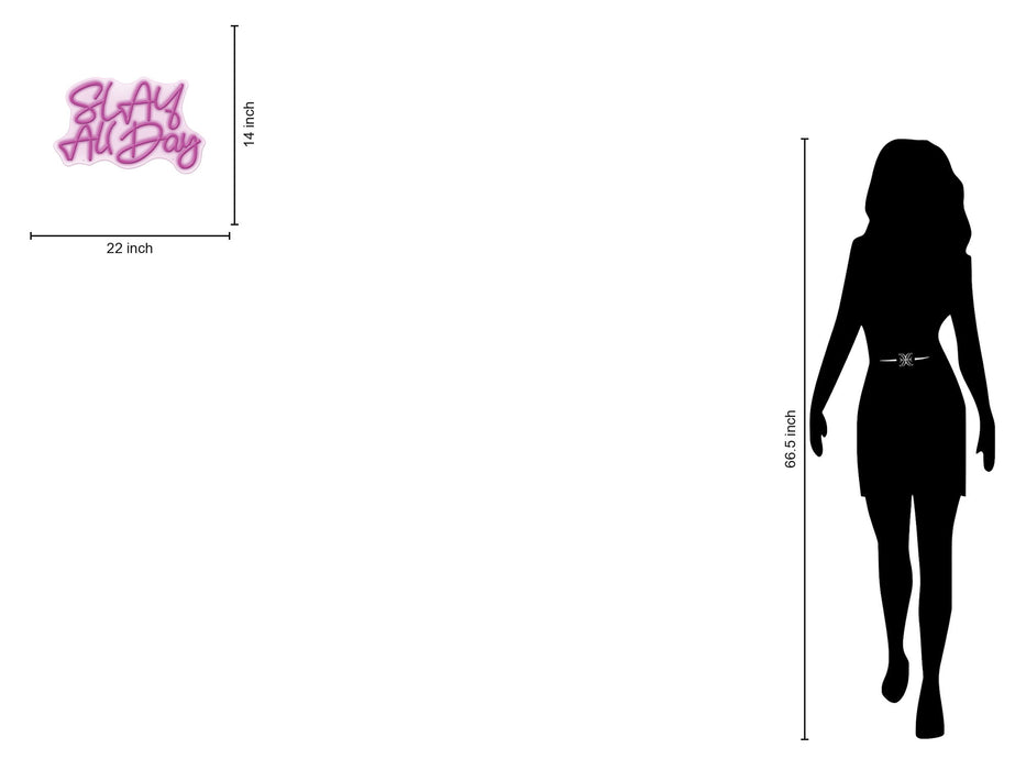 Neon Slay All Day - Purple