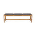 Cambria - Rustic 3 Seater Bench - Teak