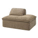 Almano - Modular Right Facing Chaise - Light Brown Chenille