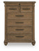 Karallin - Seven Drawer Chest - Medium Brown