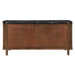 Estella - Server With Marble Top - Black Natural Marble Top & Walnut