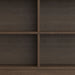 Harper - 4 Shelf Low Bookcase - Walnut Brown