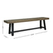 Cloud - Outdoor Bench With Acacia Wood Frame And Slat Panel Design