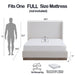 Hosford - Minimalist Upholstered Wingback Bed With Wood Base Platform