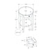 Accent Table, 2 Tier, Transitional - Espresso