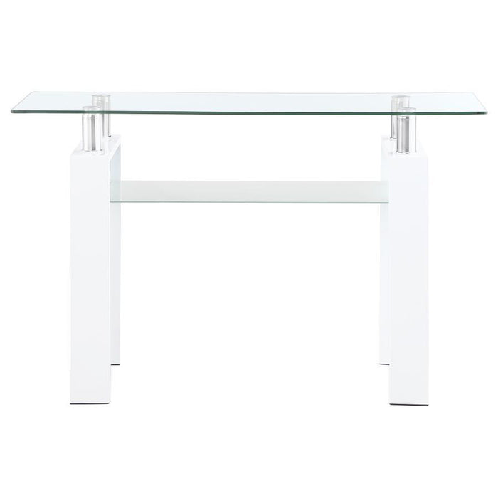 Dyer - 1-Shelf Rectangular Glass Top Table