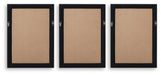 Janisburg - Wall Art Set (Set of 3) - Black / White / Brown