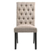 Morland - Side Chair (Set of 2) - Tan Linen & Vintage Black