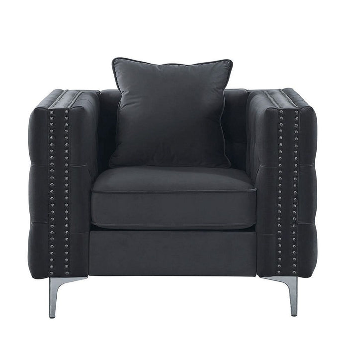 Gillian II - Chair - Light Gray Velvet