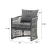 Modern Curved Aluminum Lounge Chair With Stylish Rope Weave Design And Cushioned Comfort For Outdoor