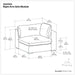 Jasmine - Right Arm Sofa Module - Gray