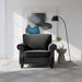 Upholstered Accent Armchair With Turned Legs For Living Room