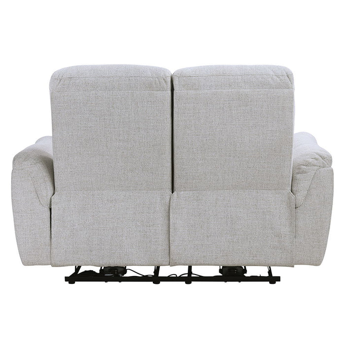 Eastre - Power Motion Loveseat With USB Port - Beige Chenille