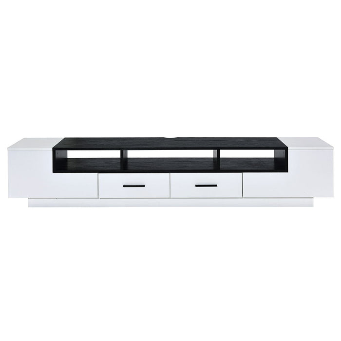 Armour - TV Stand - White & Black