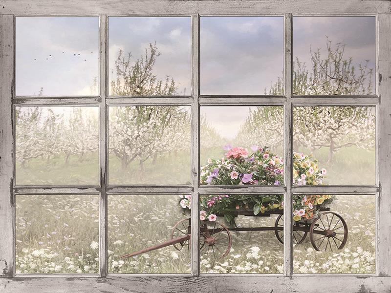 Colorful Spring Blossoms By Lori Deiter (Small) - Gray