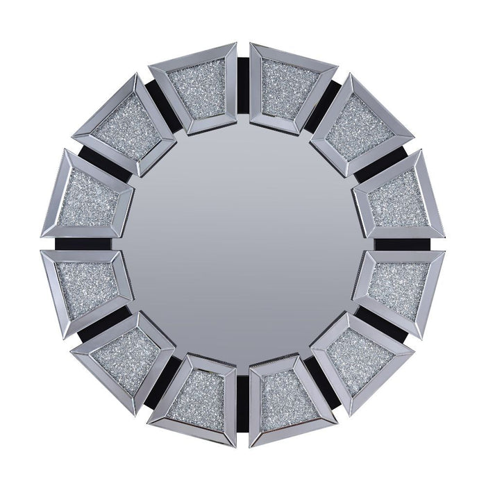 Noralie - Accent Mirror - Mirrored, Faux Diamonds