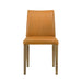Velena - Full Back Top Grain Leather Upholstered Wood Dining Chairs (Set of 2) - Orange