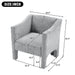 Barrel Accent Chair With Enclosed Arms