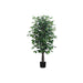 58" Tall, Artificial Plant, Ficus Tree, Indoor, Faux, Fake, Floor, Greenery, Potted, Decorative - Green / Black