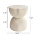 Side Table With Speckled Ribbed Texture