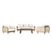 Wavefront - 4-Piece Outdoor Conversation Set With Cushions