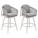 Rhodes - Outdoor Patio Swivel Counter Stool Set
